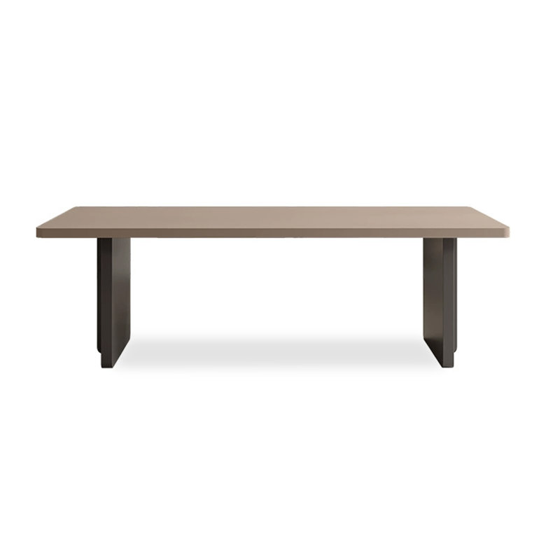 Modern simple rectangular solid wood slate tabletop, 29.53"H x 62.99"L x 31.50"W