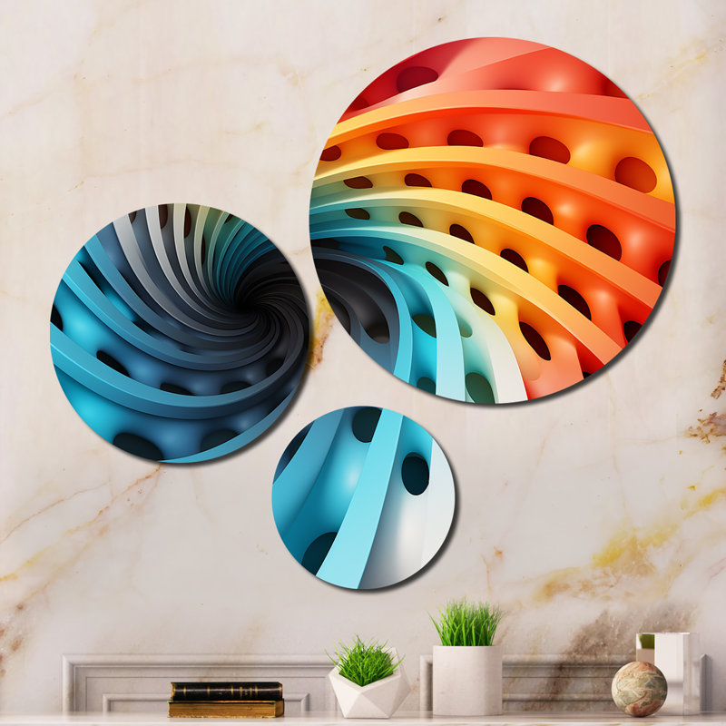 Abstract Wall Decor on Metal