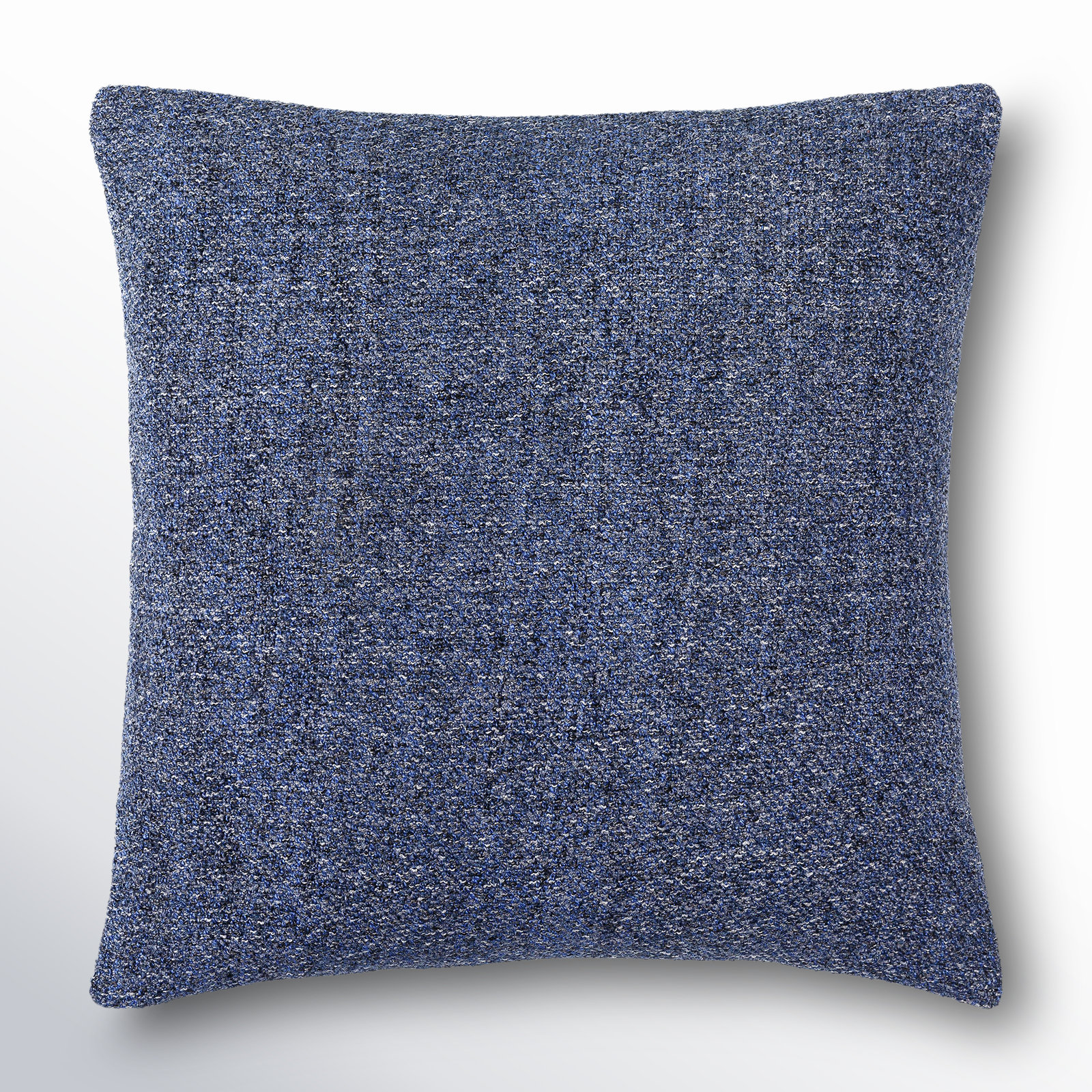 Amalfi Boucle Throw Pillow, 18" x 18", Down, Navy