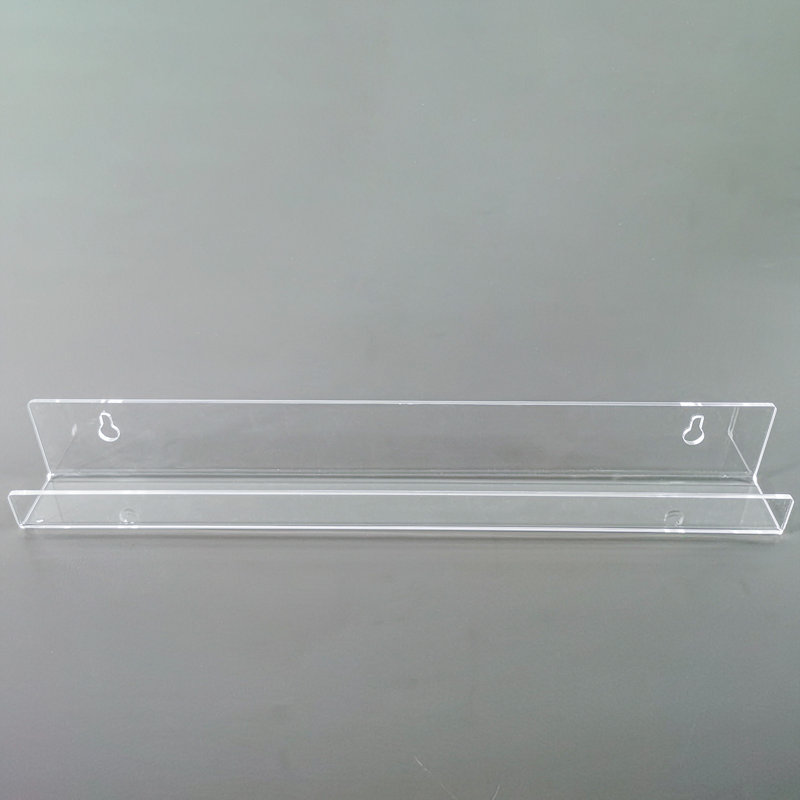 Rebrilliant® 15" Wall Mount 6 Pack Clear Acrylic Bookshelf For Nail Polish, Makeup, Action Figure Collections Wall Shelf 7D3F3750CB2E4E7AB711ED64B19A8268
