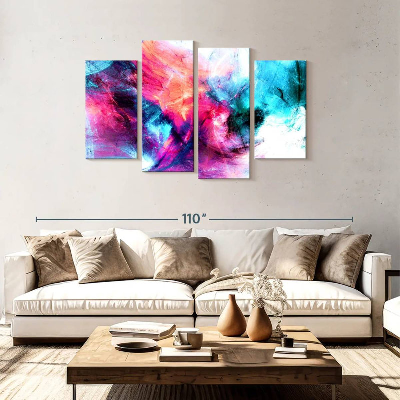 Avery Abstract Surreal Clouds, 48"H x 75"W