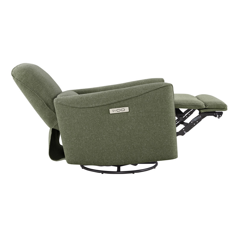 Swivel Power Recliner, Marin Twig Performance Linen Blend