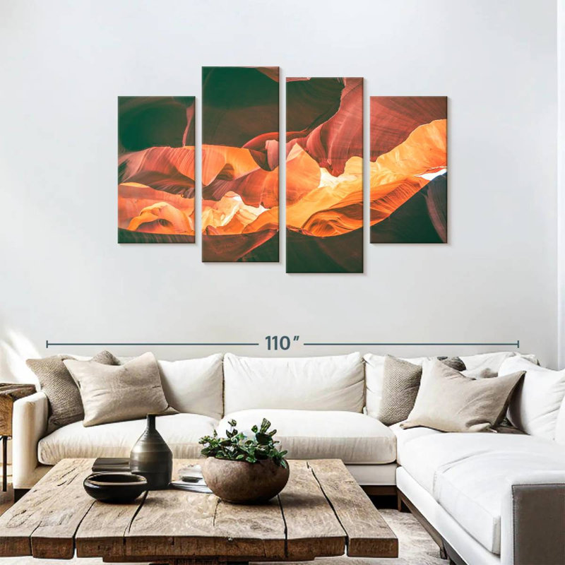 Abstract Landscape Canyon, 48" H x 75" W