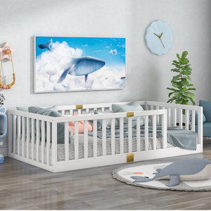 Twin Solid Wood Platforms Bed by Sapphome