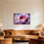 Plantes et fleurs, rose mauve, reproduction d'art sur toile-1488137287