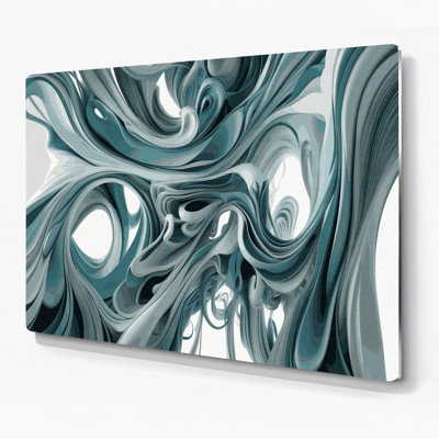 Biomorphic Abstraction 28 Grey Metal Wall Art