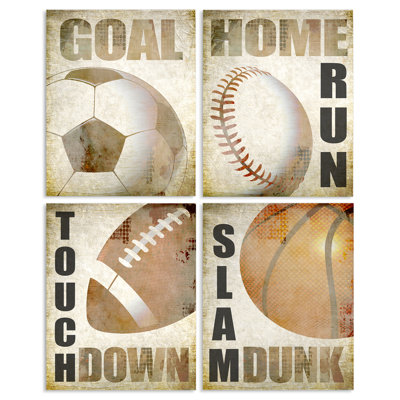 Fordie Sports 4 - Piece Framed Art