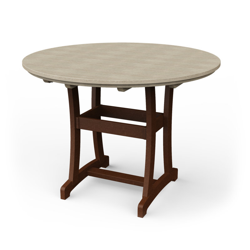 Table de bar Stella, H 54 po x l 54 po x P 54 po, Bois de bouleau / brun Tudor