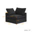 Fauteuil d'angle à housse en lin mélangé-543301430