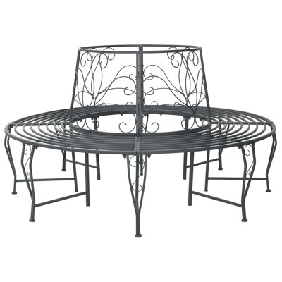 160 cm W Steel Tree Bench
