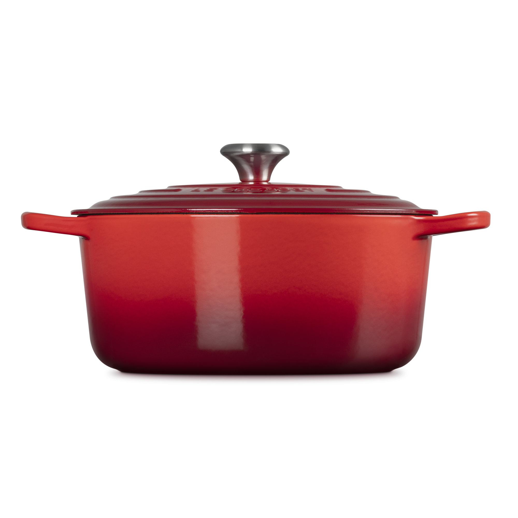 Le Creuset Signature Enameled Cast Iron Round Dutch Oven with Lid, 4.5 quarts, Cerise