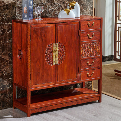 Classic solid wood storage shoe cabinet