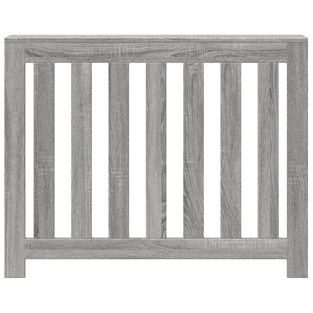 Vidaxl Radiator Cover Grey Sonoma 104X20x82 Cm Engineered Wood