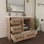 Meuble-lavabo simple 35,4 po avec plateau en acrylique Victoria-98195044