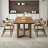Solid wood rectangular dining table-1573585410
