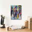 «Jockeys» par Richard Wallich, art mural sur toile, 12 po x 16 po