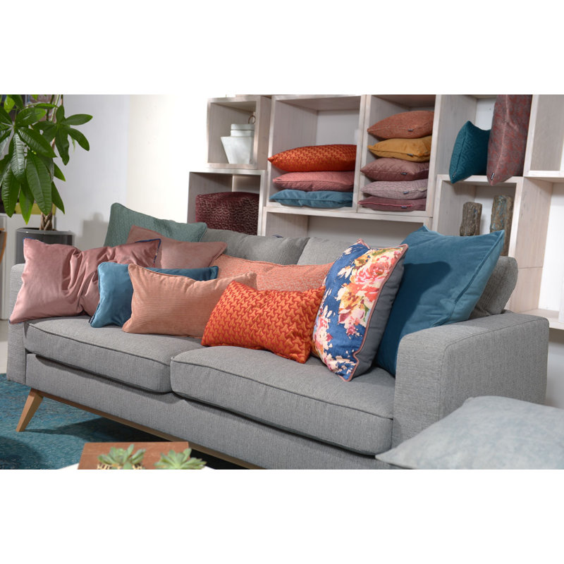Frozen Love Square Cushion, Taupe/Grau