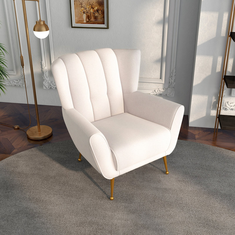 Fauteuil capitonné large de 34,59 po Lewyn