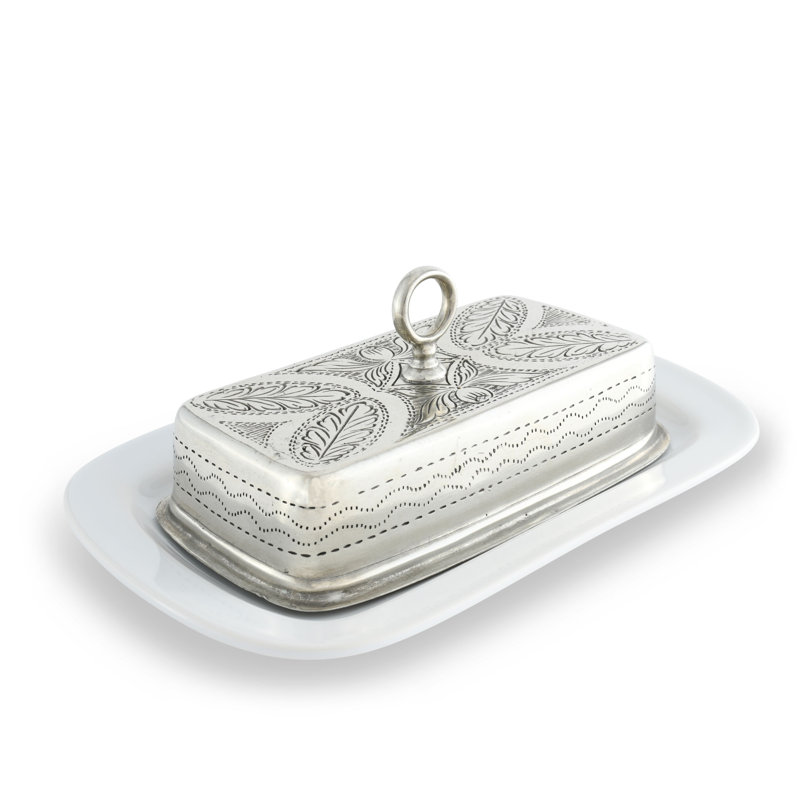 Provencal Pewter Butter Dish