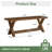 43.3" W Solid Wood Storage Bench