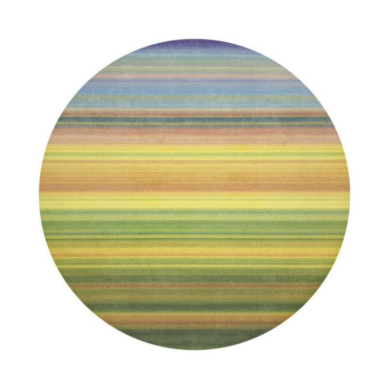Gradient Greens Pebble 16" Vinyl Placemat, Yellow