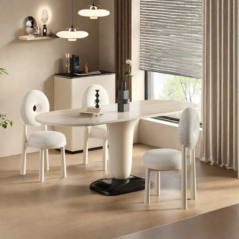 Table de salle à manger rétro, H 29,53 po x L 55,12 po x l 31,5 po