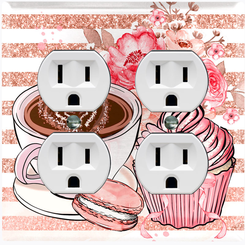 Food & Beverage Themed 2 - Gang Duplex Outlet Standard Wall Plate