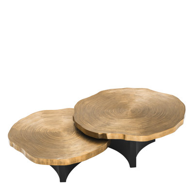 Solid Wood Top Nesting Coffee Table
