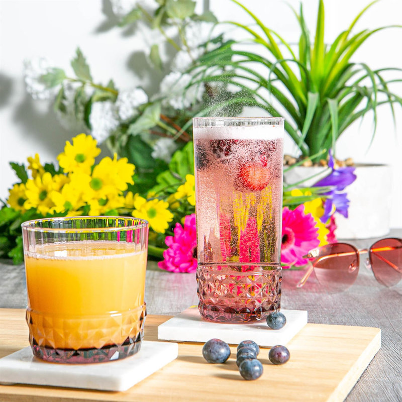 America '20s Highball Glasses - 490ml - Lilac Rose, 6