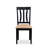 3 Piece Dining Set Contains a Round Kitchen Table with Pedestal and 2 Linen Fabric Dining Room Chairs, 42x42 Inch, Black-132913731-132913732