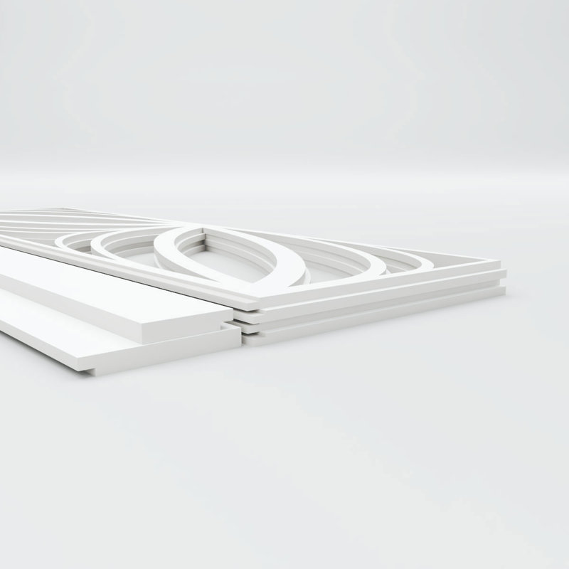 Ensemble de lambris en PVC Otis, H 36 po x l 94,5 po x P 0,625 po