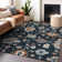 Premium Machine Washable Prisco Black Rug