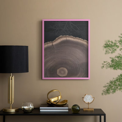 Abstrait, impression encadrée «CCxxxiv» - prête à être accrochée - fabriquée aux États-Unis