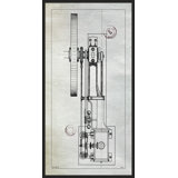 Vintage Film Reel 1' Framed Graphic Art Print on Glass