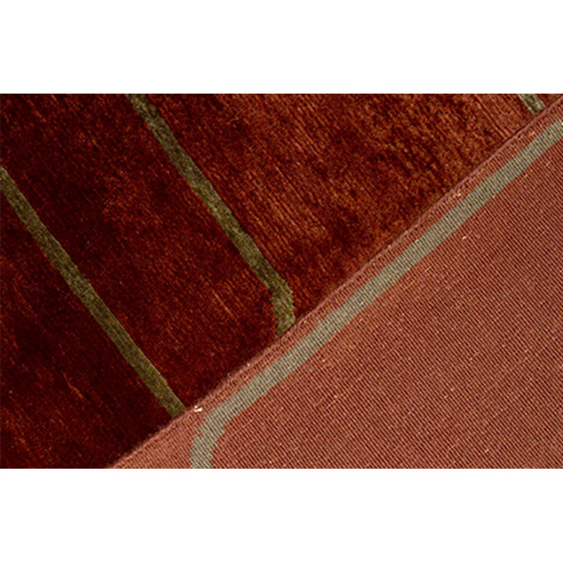 Hand-Knotted High-Quality Rust Area Rug
