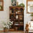 Retro Solid Wood Floor-standing Bookcase