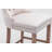 Velvet Upholstered Bar stools with Chrome Nailhead Trim and Wooden Legs (Beige,Set of 2)-694469927-694469924