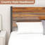 Base de lit plateforme avec tête et pied de lit en bois sans sommier-898648780