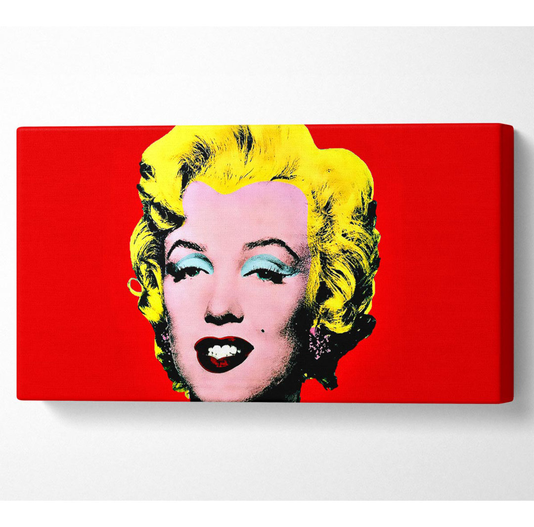 Arwin Marilyn Monroe Rot - Kunstdrucke auf Leinwand