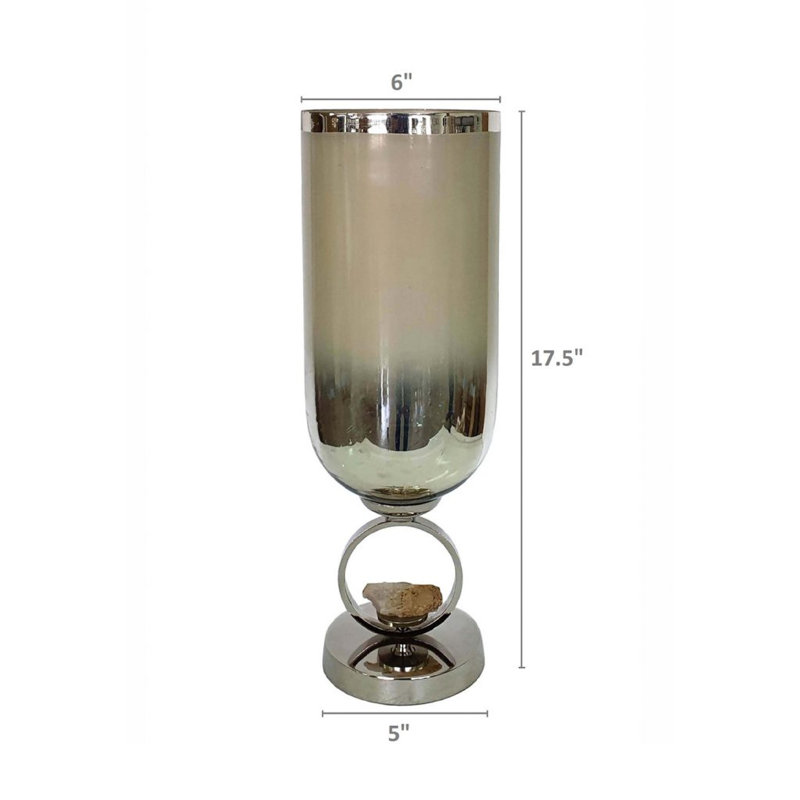 Aseel Table Vase, 17" H x 6" W x 6" D