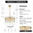 Kaan 5-Light Drum Crystal Glass Chandelier