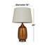Lampe de table 26 po bronze / brun