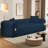 Boneless Floor Couch - 3 Seats Compression Sofa with Pillows Hybrid Sofa Pocketed Spring-1016895300