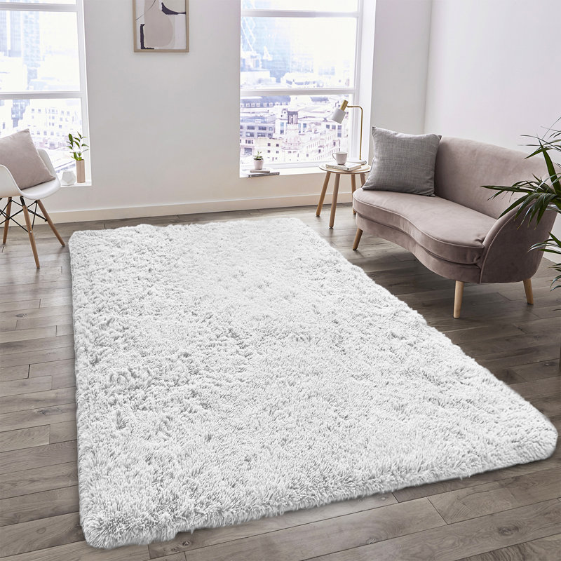 Soft Fluffy Indoor/Outdoor Shaggy Area Rug – Luxurious Comfort & Stylish Design, Rectangle 4" x 6"