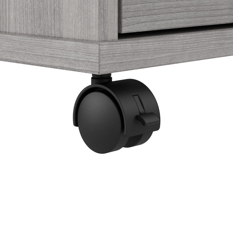Armoire de rangement avec tiroirs et tablettes Bush Business Furniture Hustle, Gris platine