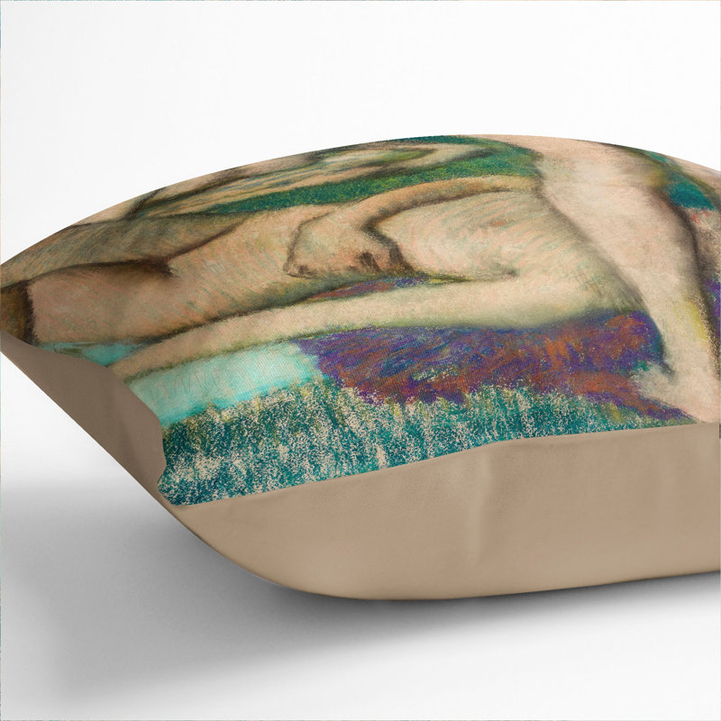 Nude Bathers Square Throw Cushion, 55cm H x 55cm W x 20cm D, Stone