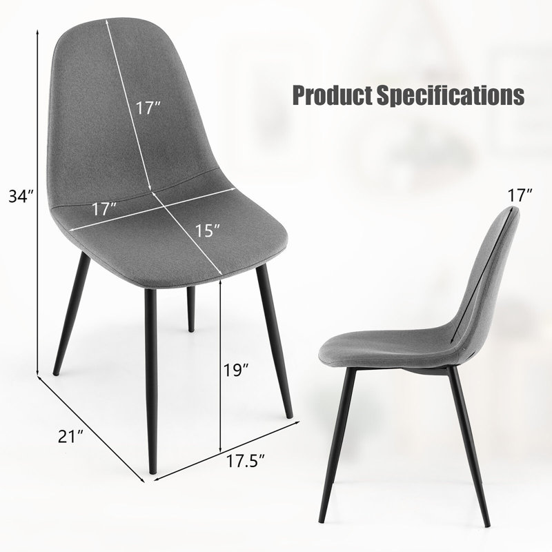 Chaise Bassiru, gris
