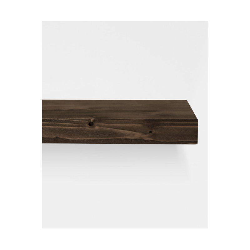 Melva Shelves 80, 1" H x 55" W x 8" D, Dark Brown