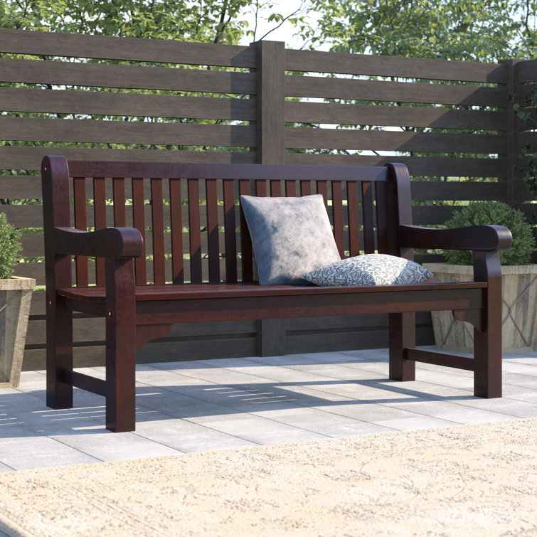 Solid Wood Eucalyptus Outdoor Bench