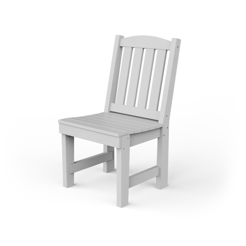 Chaise de patio en poly-jardin, Blanc